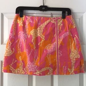 Lilly Pulitzer giraffe print skort